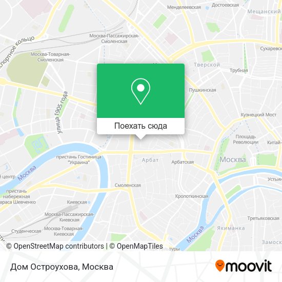 Карта Дом Остроухова