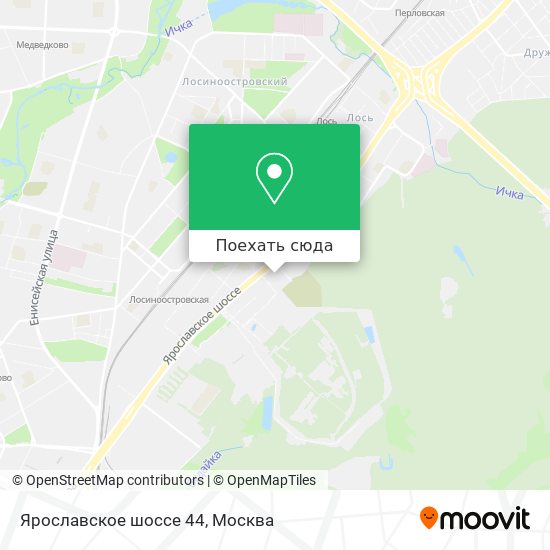 Карта Ярославское шоссе 44
