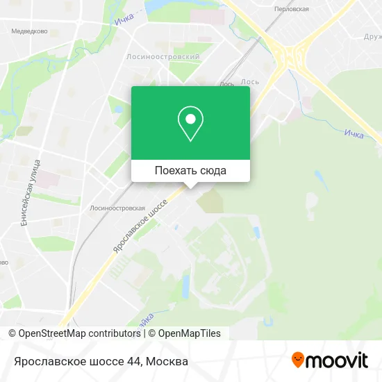 Карта Ярославское шоссе 44
