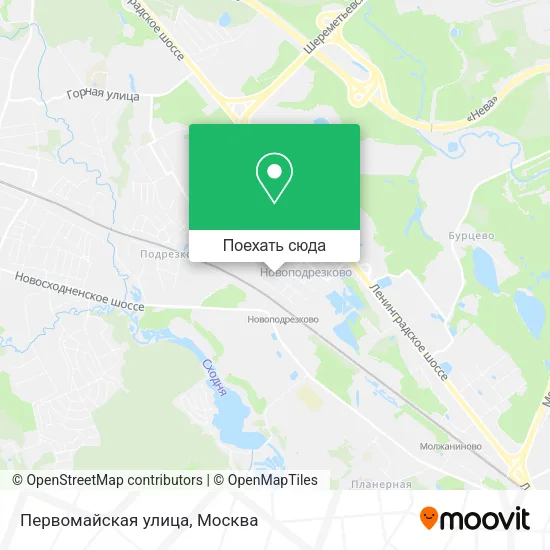 Карта Первомайская улица