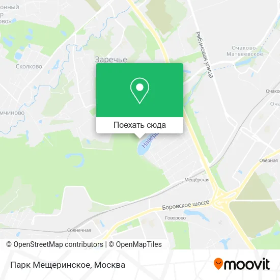 Карта Парк Мещеринское