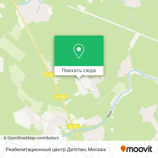 Карта Реабилитационный центр Детство