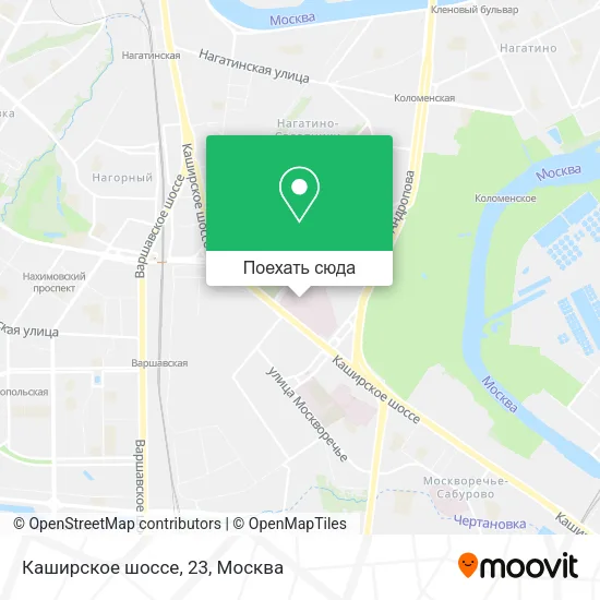 Карта Каширское шоссе, 23