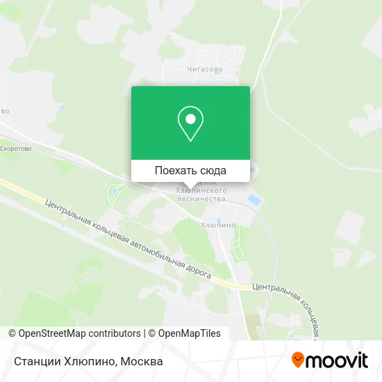 Карта Станции Хлюпино