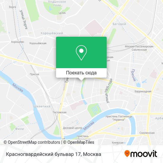 Карта Красногвардейский бульвар 17