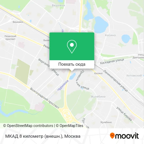 Карта МКАД 8 километр (внешн.)