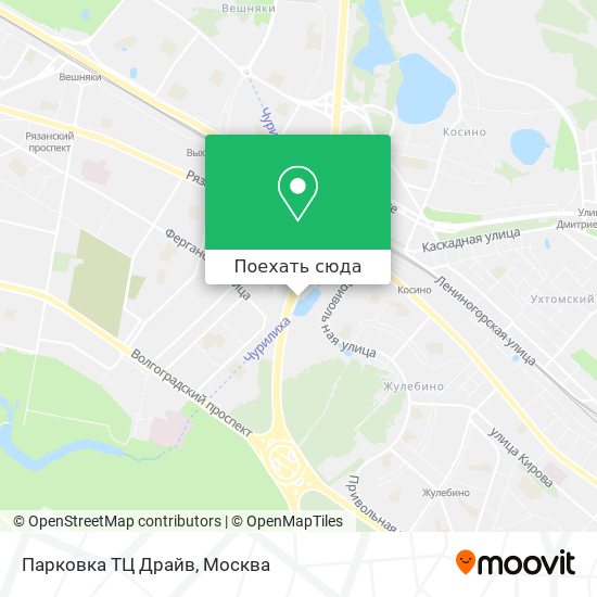 Карта Парковка ТЦ Драйв