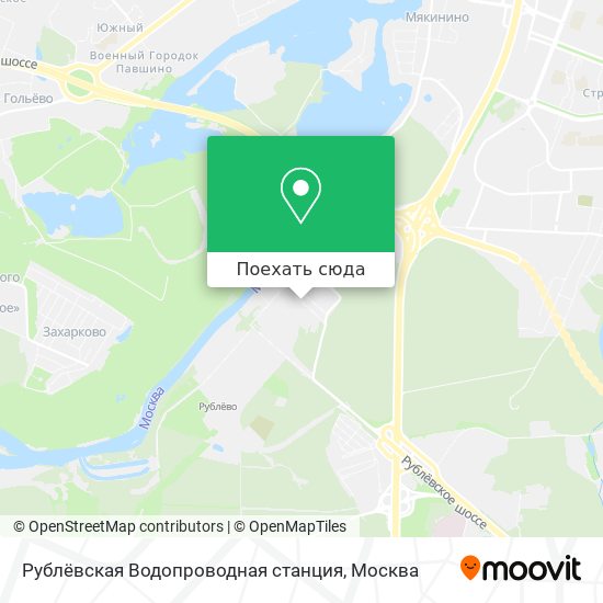 Карта Рублёвская Водопроводная станция