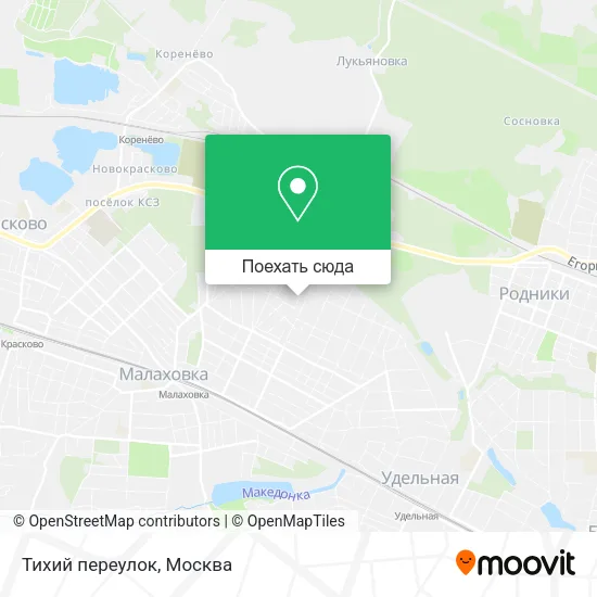 Карта Тихий переулок