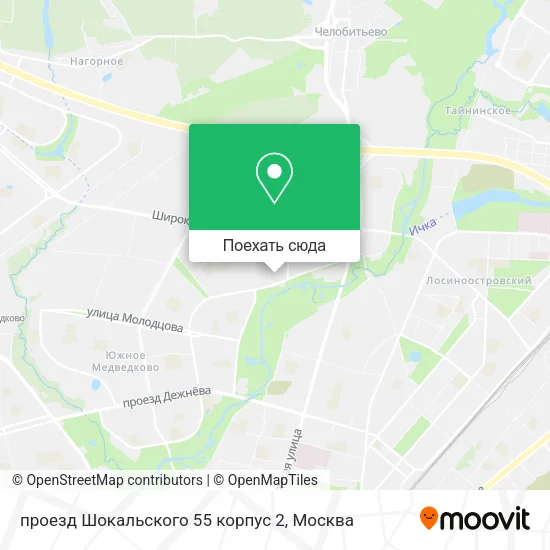 Карта проезд Шокальского 55 корпус 2