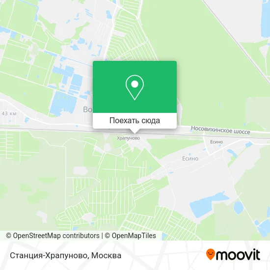 Карта Станция-Храпуново
