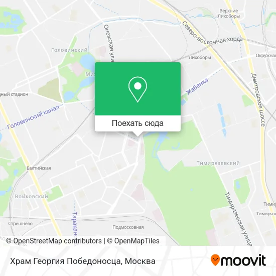 Карта Храм Георгия Победоносца