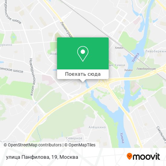 Карта улица Панфилова, 19