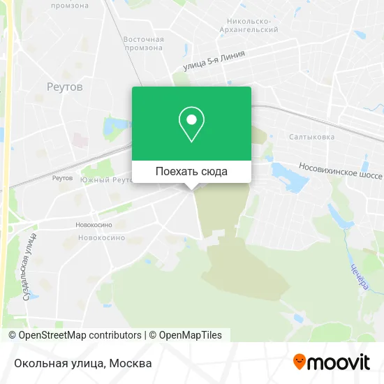 Карта Окольная улица