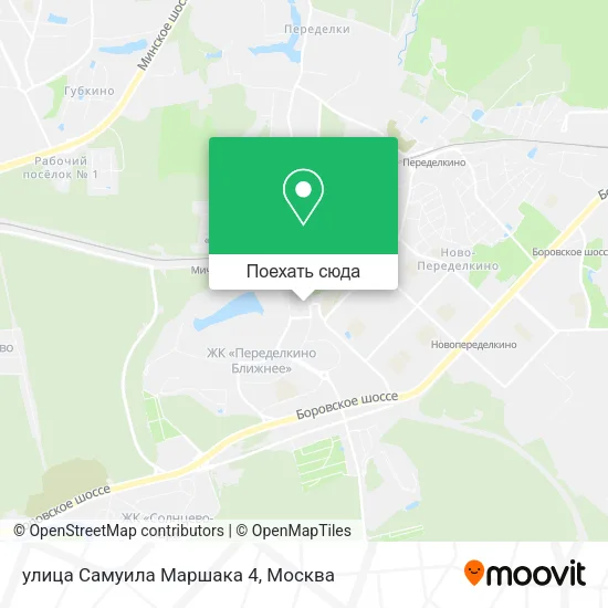 Карта улица Самуила Маршака 4