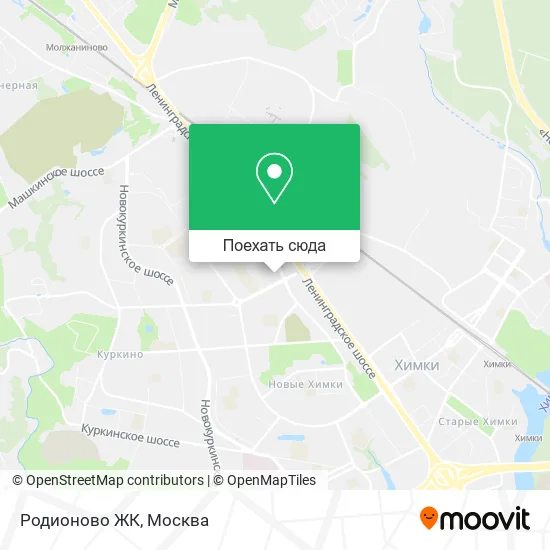 Карта Родионово ЖК