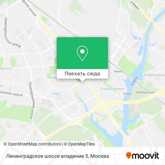Карта Ленинградское шоссе владение 5