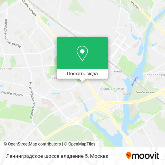 Карта Ленинградское шоссе владение 5