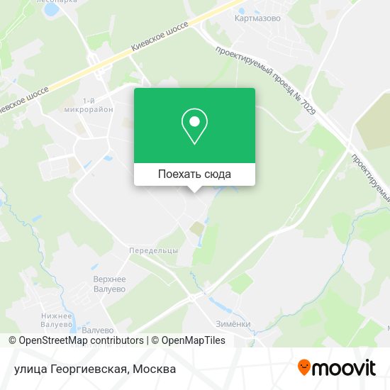 Карта улица Георгиевская