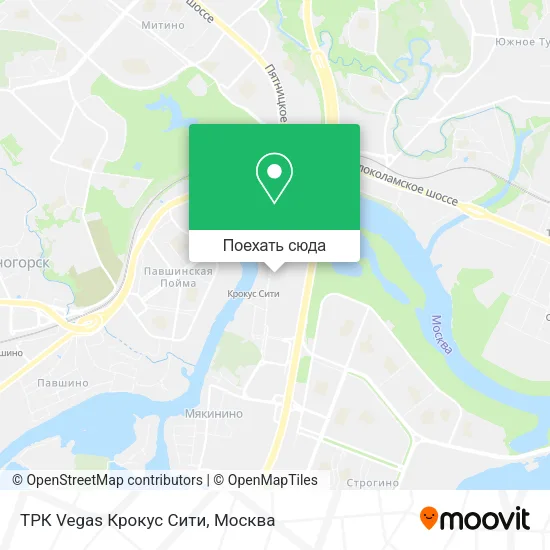 Карта ТРК Vegas Крокус Сити