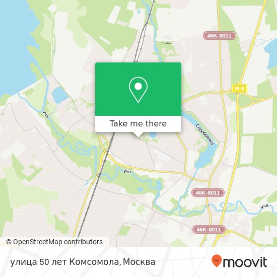 Карта улица 50 лет Комсомола