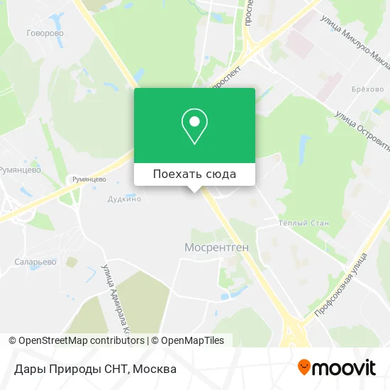 Карта Дары Природы СНТ