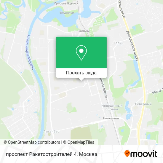Карта проспект Ракетостроителей 4