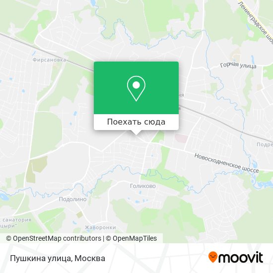 Карта Пушкина улица