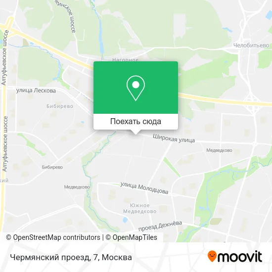 Карта Чермянский проезд, 7