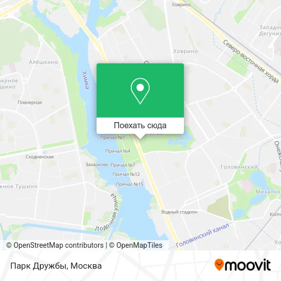 Карта Парк Дружбы