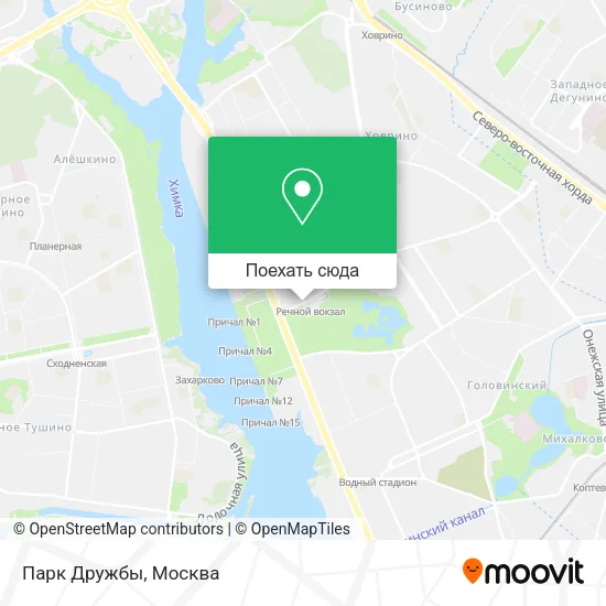 Карта Парк Дружбы