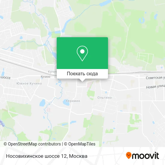 Карта Носовихинское шоссе 12