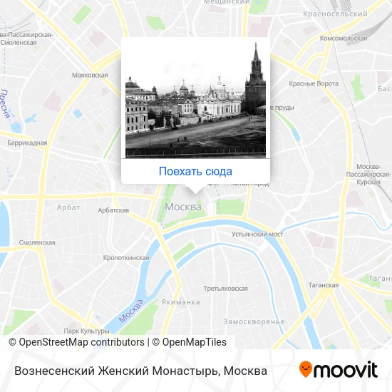 Карта Вознесенский Женский Монастырь