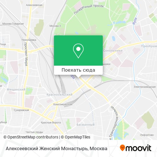 Карта Алексеевский Женский Монастырь