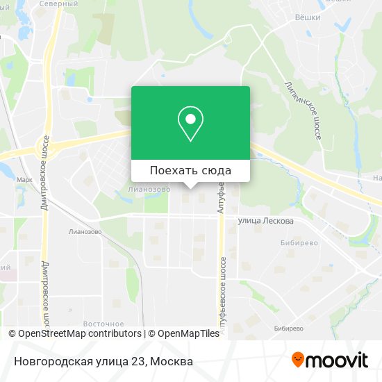 Карта Новгородская улица 23