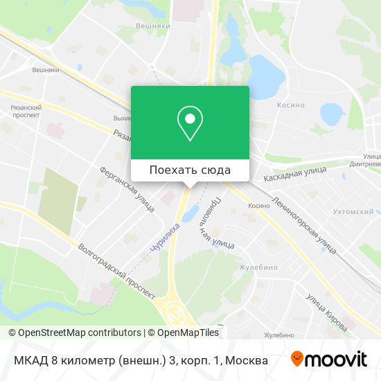 Карта МКАД 8 километр (внешн.) 3, корп. 1