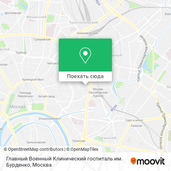 Карта бурденко москва