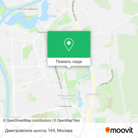 Карта Дмитровское шоссе, 169