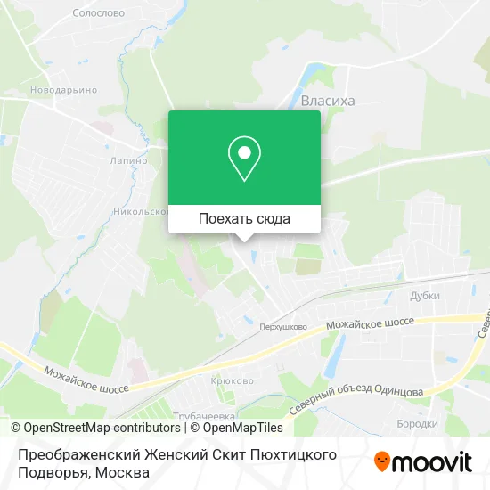 Карта Преображенский Женский Скит Пюхтицкого Подворья