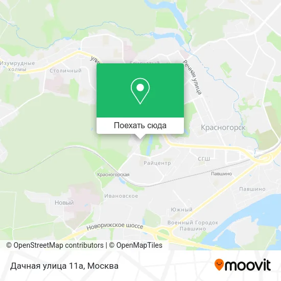 Карта Дачная улица 11а