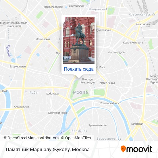 Карта Памятник Маршалу Жукову