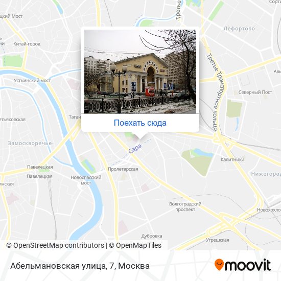Карта Абельмановская улица, 7