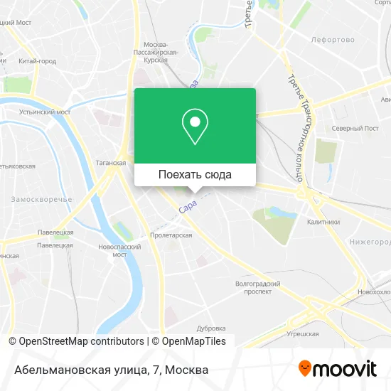 Карта Абельмановская улица, 7