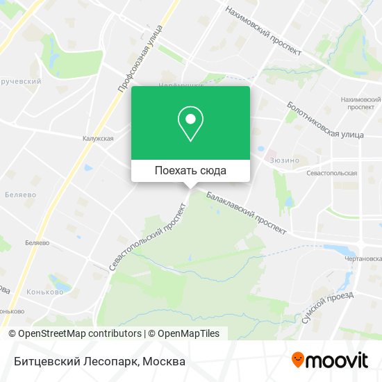 Карта Битцевский Лесопарк
