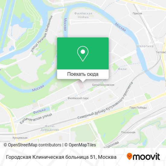 Карта Городская Клиническая больница 51