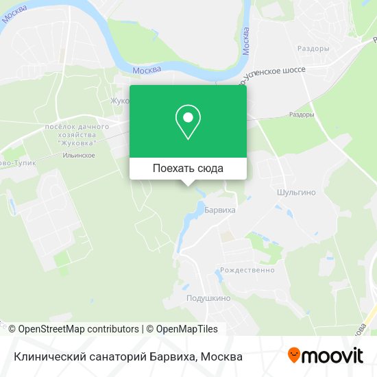 Карта Клинический санаторий Барвиха