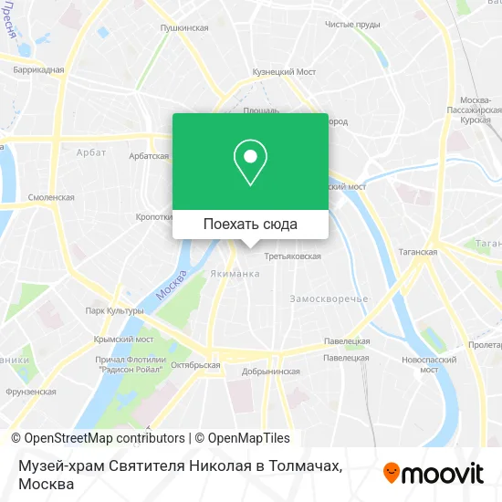 Карта Музей-храм Святителя Николая в Толмачах