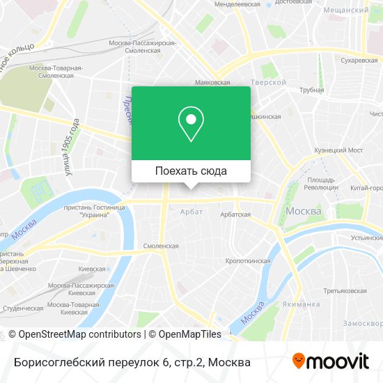 Карта Борисоглебский переулок 6, стр.2