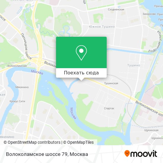 Карта Волоколамское шоссе 79