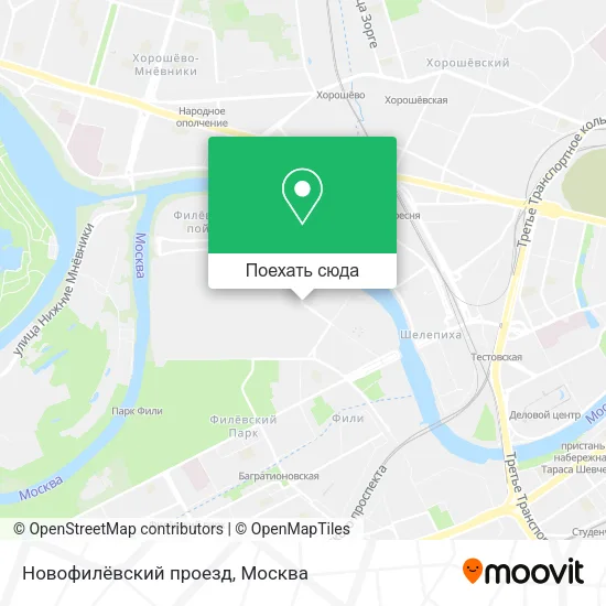 Карта Новофилёвский проезд